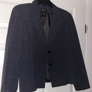Rafaella Grey Plaid Blazer 14P.